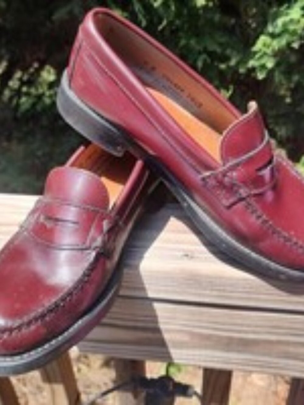 G.H. Bass Preppy Whitney Dark Brown Beef roll Stitch Penny Loafers Womens Sz 7 W